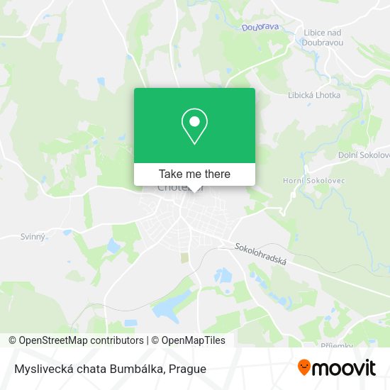 Карта Myslivecká chata Bumbálka
