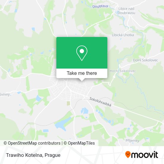 Карта Trawiho Kotelna