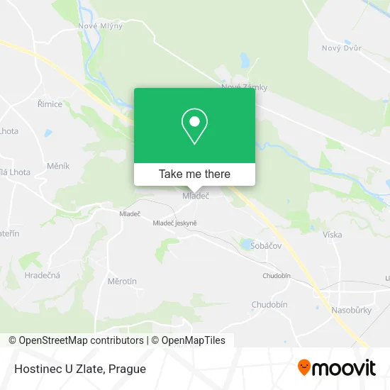 Карта Hostinec U Zlate