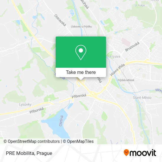 Карта PRE Mobilita