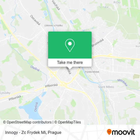 Innogy - Zc Frydek Mi map