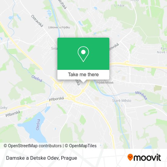 Карта Damske a Detske Odev