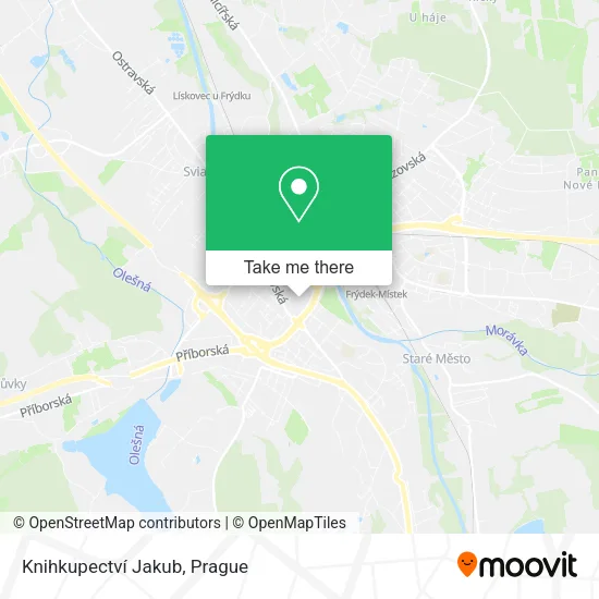 Карта Knihkupectví Jakub