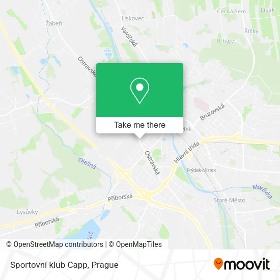 Карта Sportovní klub Capp