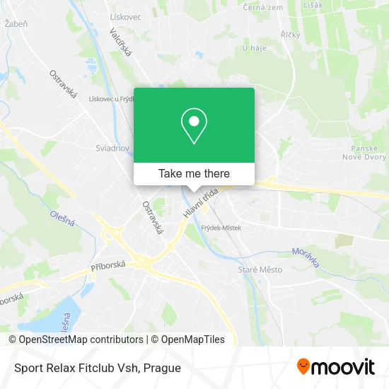 Карта Sport Relax Fitclub Vsh