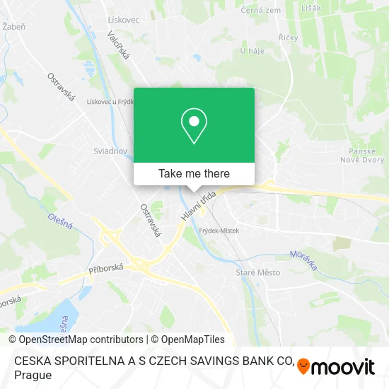 Карта CESKA SPORITELNA A S CZECH SAVINGS BANK CO