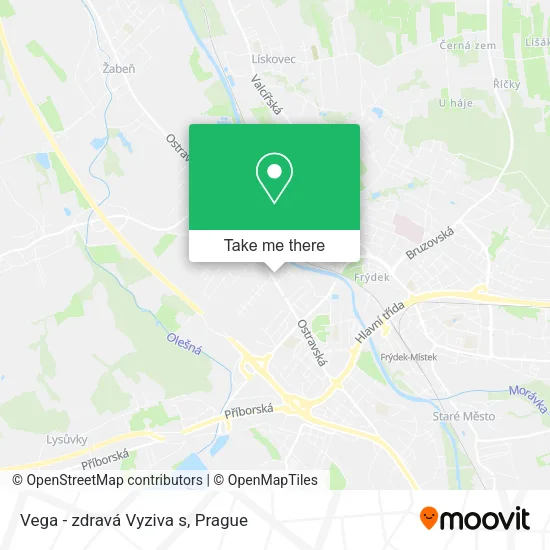 Карта Vega - zdravá Vyziva s