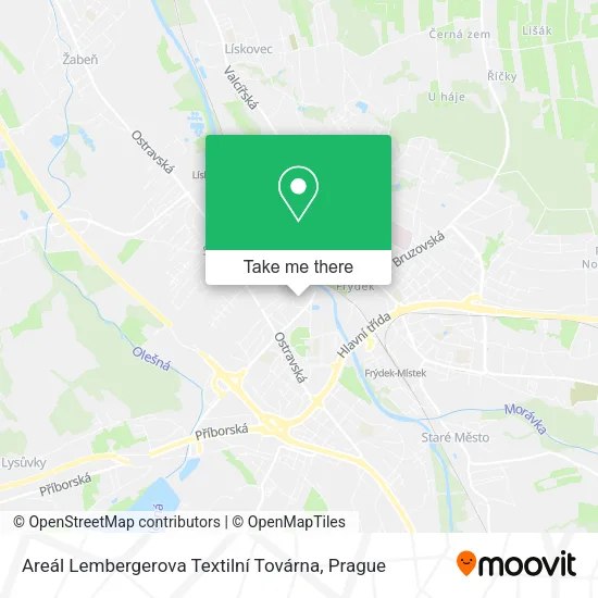Карта Areál Lembergerova Textilní Továrna