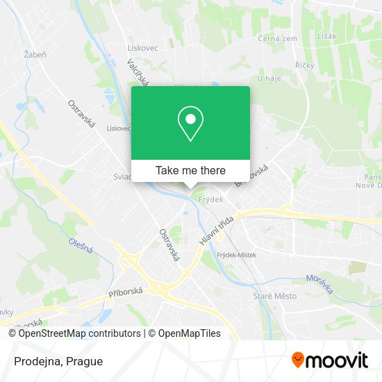 Карта Prodejna