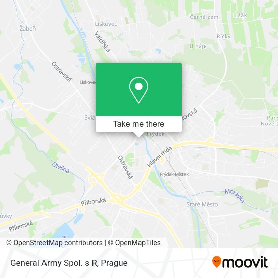 Карта General Army Spol. s R