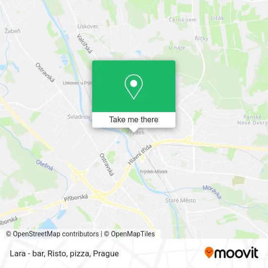 Карта Lara - bar, Risto, pizza