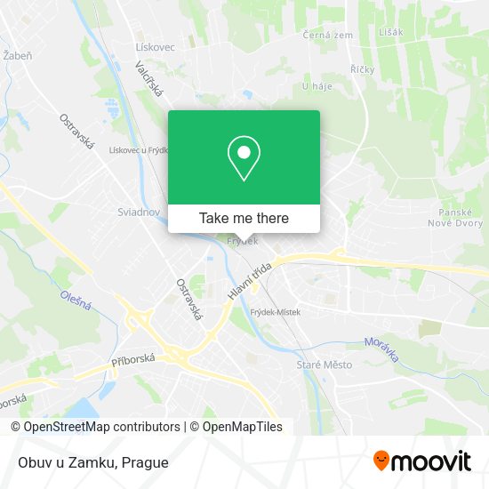 Карта Obuv u Zamku