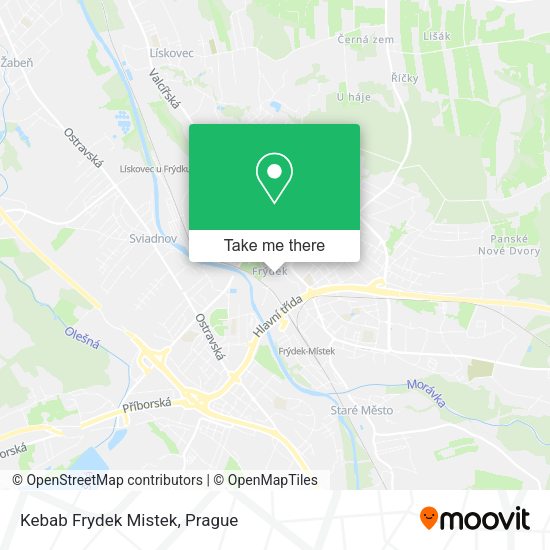 Карта Kebab Frydek Mistek