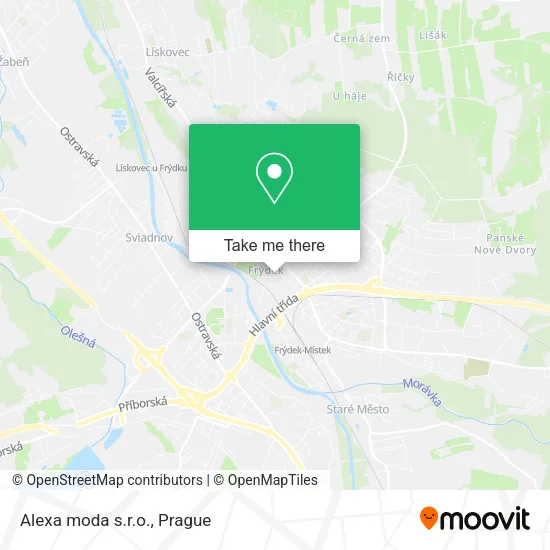 Карта Alexa moda s.r.o.