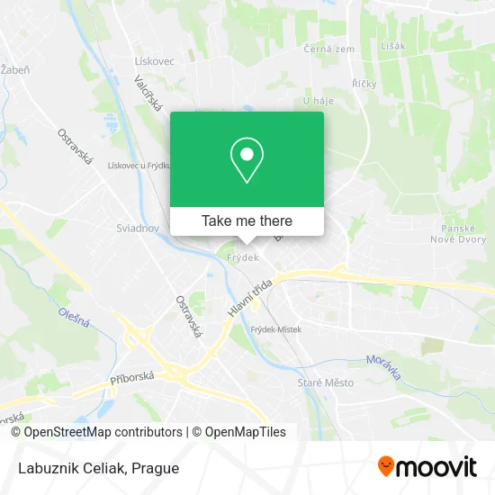 Labuznik Celiak map