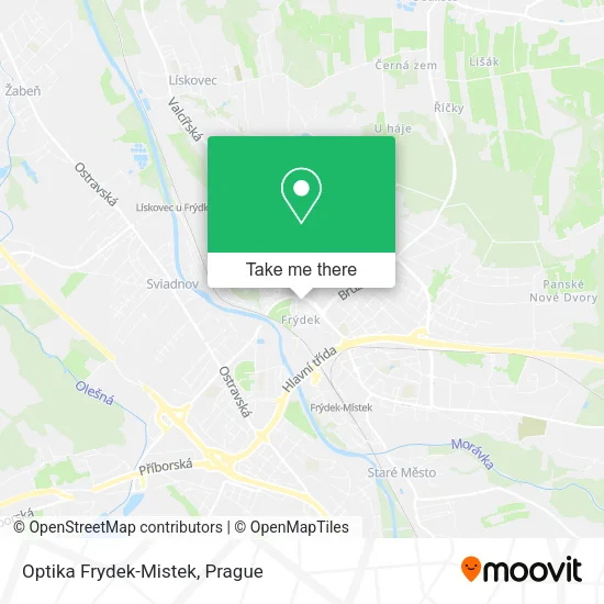 Карта Optika Frydek-Mistek
