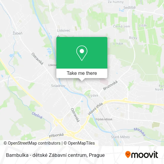 Карта Bambulka - dětské Zábavní centrum
