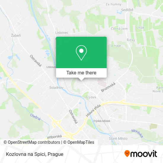 Карта Kozlovna na Spici