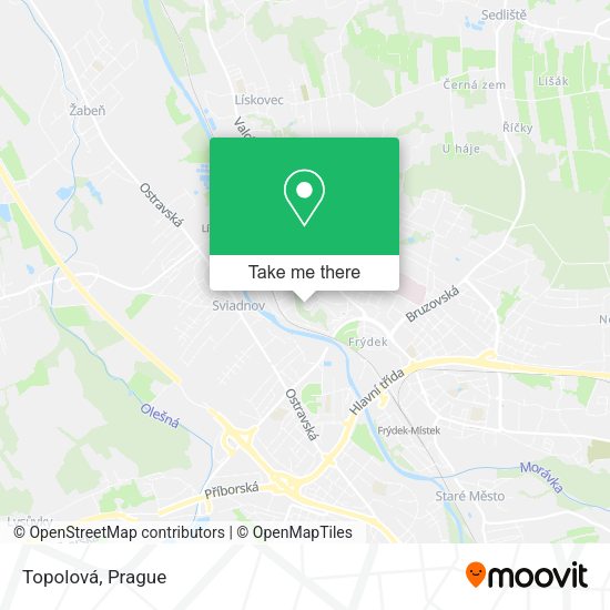 Карта Topolová