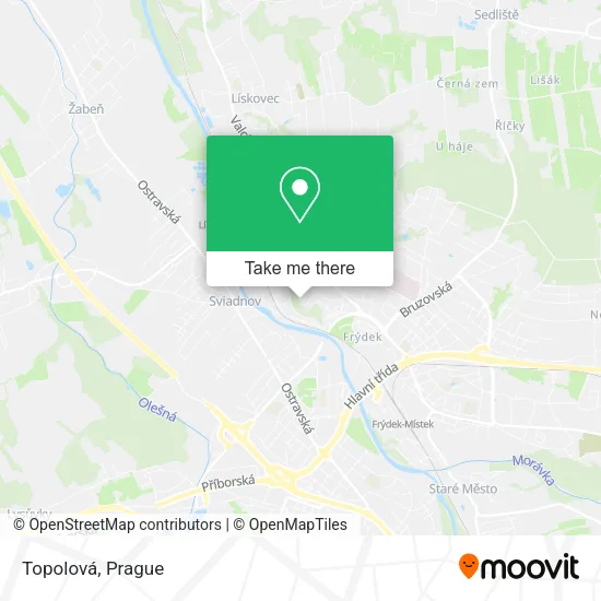 Карта Topolová
