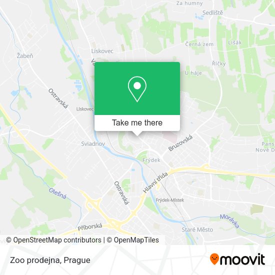 Карта Zoo prodejna