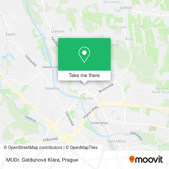 Карта MUDr. Galdunová Klára