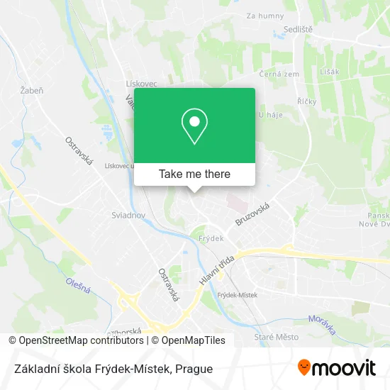 Карта Základní škola Frýdek-Místek