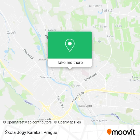 Карта Škola Jógy Karakal