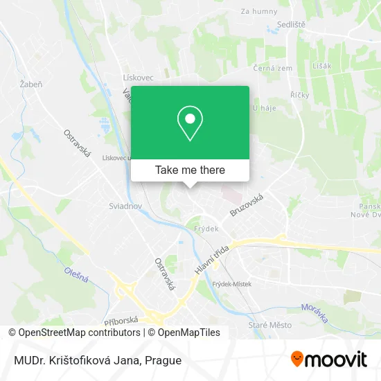 Карта MUDr. Krištofiková Jana