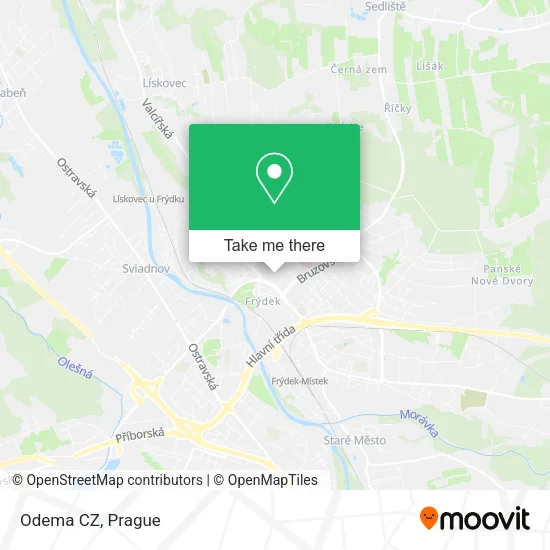 Карта Odema CZ
