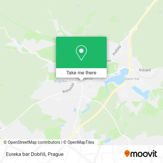 Карта Eureka bar Dobříš