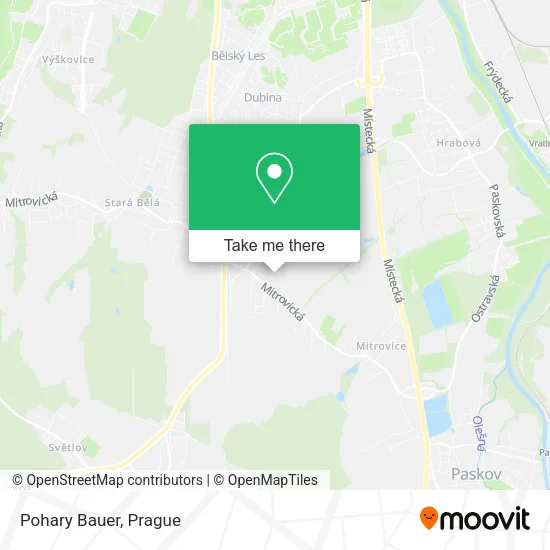 Карта Pohary Bauer