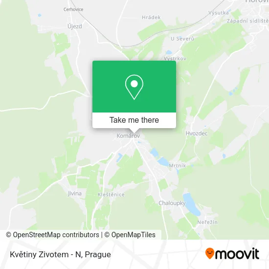 Květiny Zivotem - N map