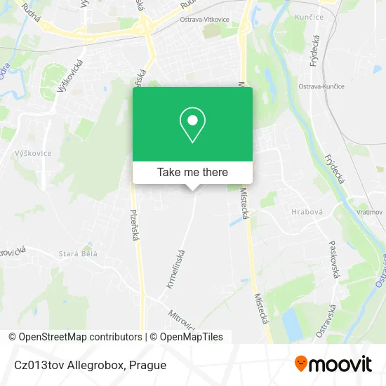 Cz013tov Allegrobox map