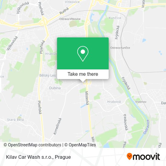 Карта Kilav Car Wash s.r.o.