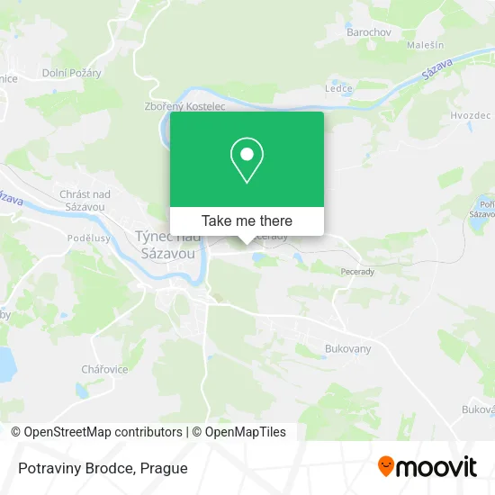 Карта Potraviny Brodce