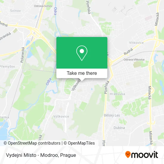 Карта Vydejni Místo - Modroo