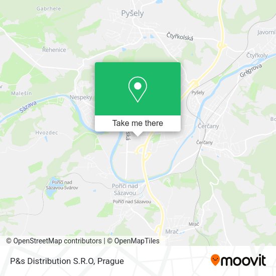 Карта P&s Distribution S.R.O
