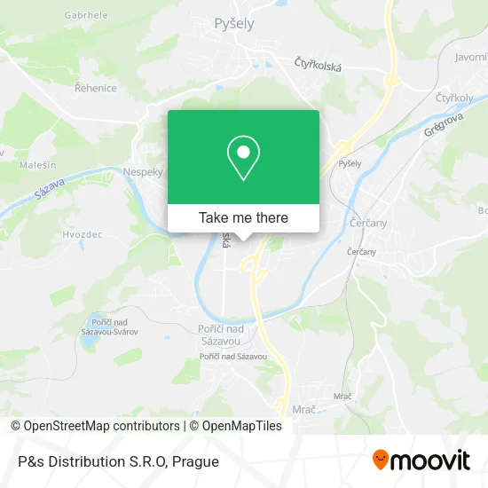 Карта P&s Distribution S.R.O