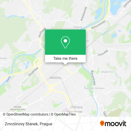 Карта Zmrzlinovy Stánek