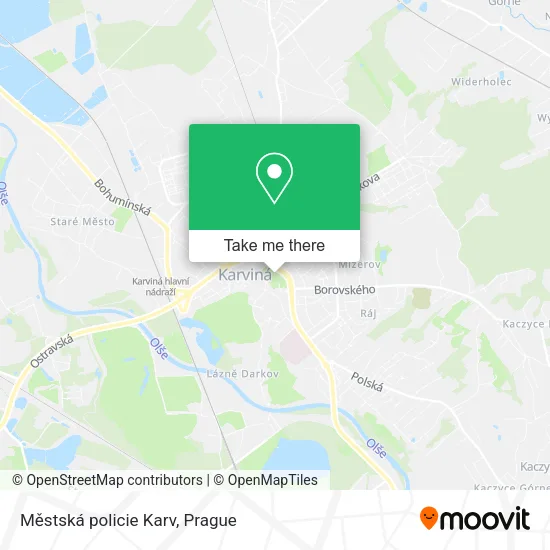Карта Městská policie Karv