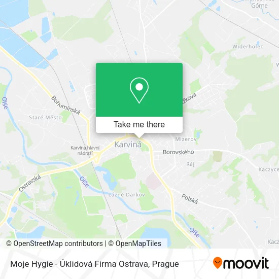 Карта Moje Hygie - Úklidová Firma Ostrava