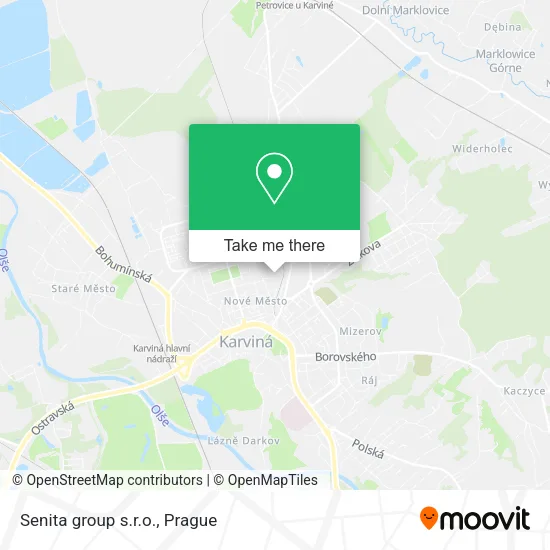 Карта Senita group s.r.o.