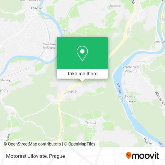 Карта Motorest Jiloviste