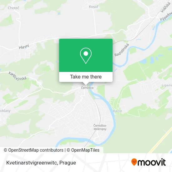 Карта Kvetinarstvigreenwitc