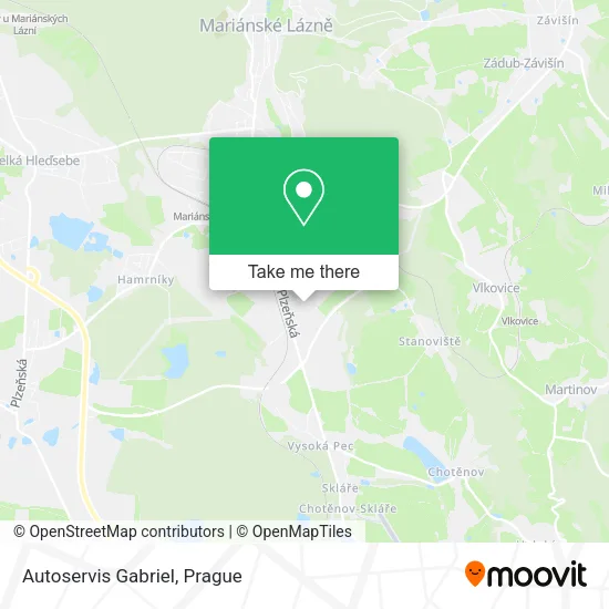 Карта Autoservis Gabriel