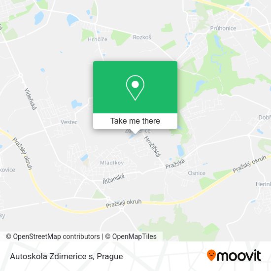 Карта Autoskola Zdimerice s
