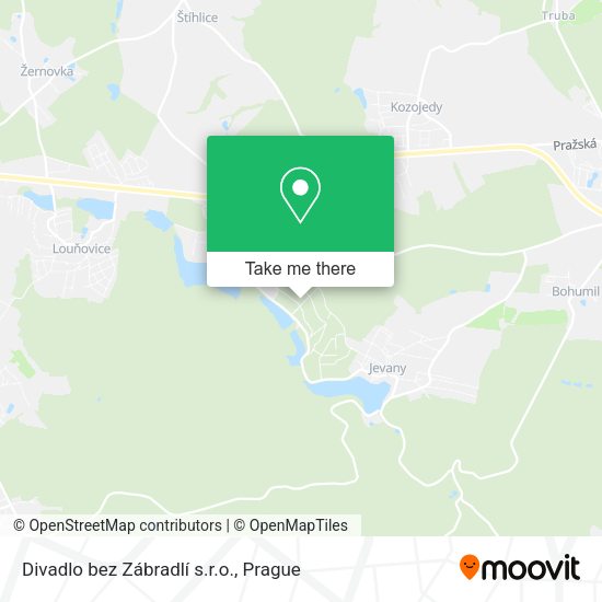 Карта Divadlo bez Zábradlí s.r.o.