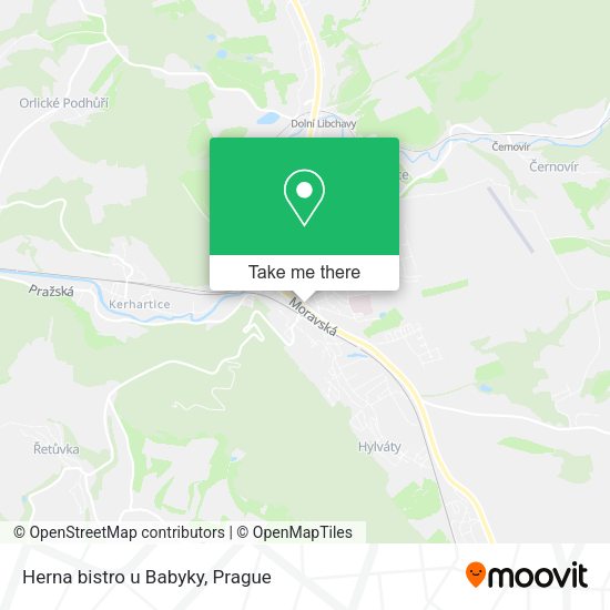 Карта Herna bistro u Babyky
