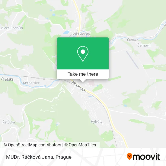 Карта MUDr. Ráčková Jana